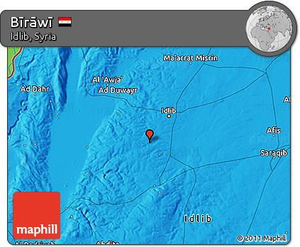 Political 3D Map of Bīrāwī