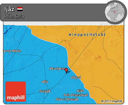 Political 3D Map of Ijāz