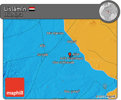 Political 3D Map of Lislāmīn