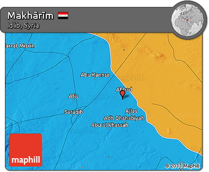 Political 3D Map of Makhārīm