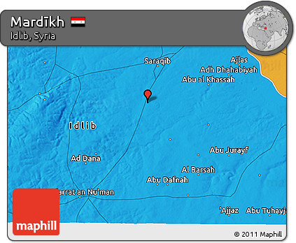 Political 3D Map of Mardīkh