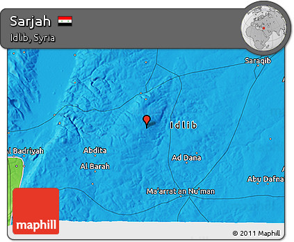 Political 3D Map of Sarjah
