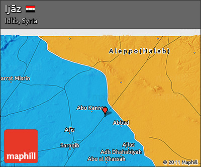 Political 3D Map of Ijāz