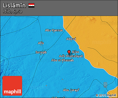 Political 3D Map of Lislāmīn