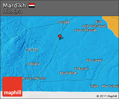 Political 3D Map of Mardīkh