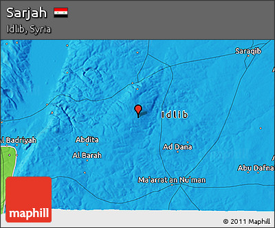 Political 3D Map of Sarjah