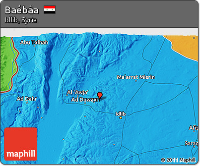 Political 3D Map of Baébâa