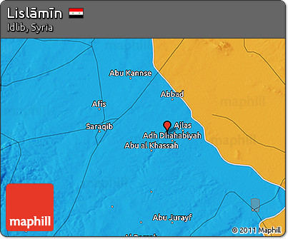 Political 3D Map of Lislāmīn