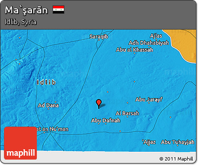 Political 3D Map of Ma`şarān