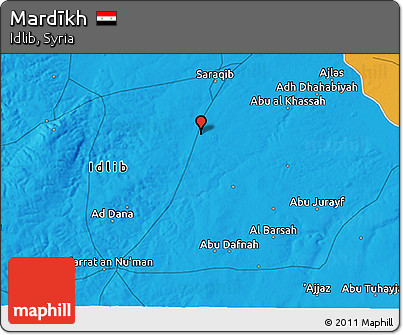Political 3D Map of Mardīkh