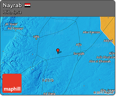 Political 3D Map of Nayrab