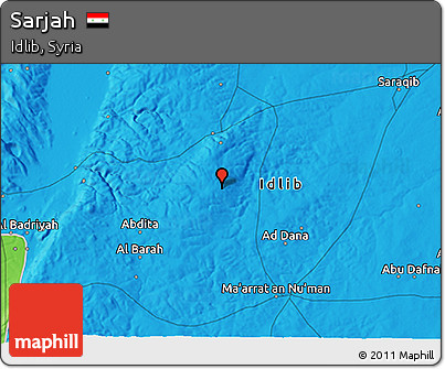 Political 3D Map of Sarjah