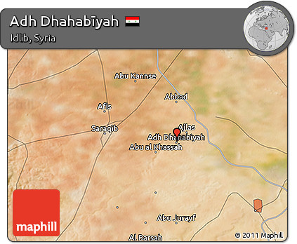 Satellite 3D Map of Adh Dhahabīyah