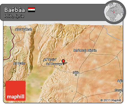 Satellite 3D Map of Baébâa