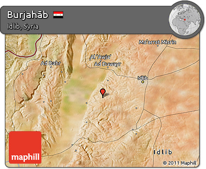 Satellite 3D Map of Burjahāb