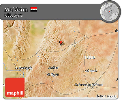 Satellite 3D Map of Ma`āzim