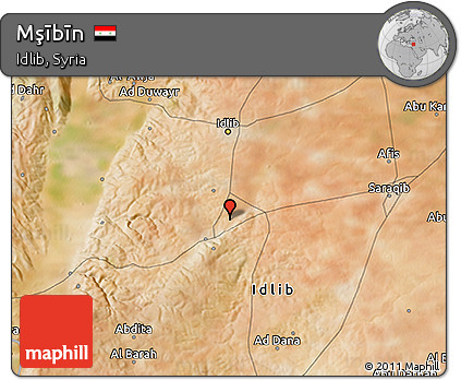 Satellite 3D Map of Mşībīn