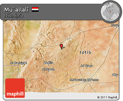 Satellite 3D Map of Mu`allalī