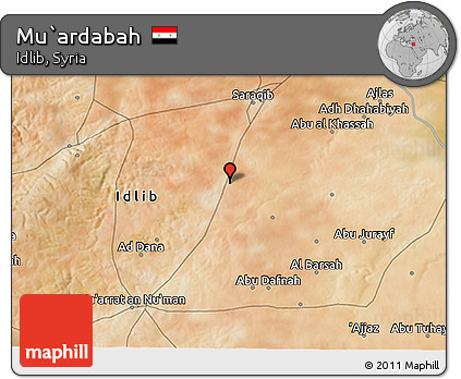 Satellite 3D Map of Mu`ardabah