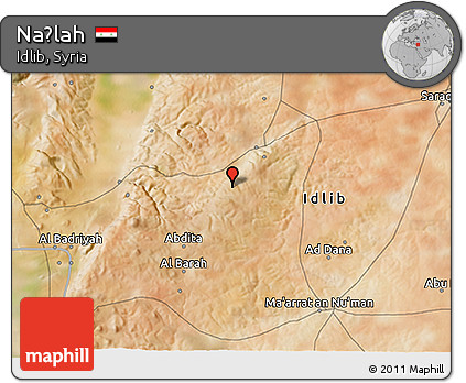 Satellite 3D Map of Naḩlah
