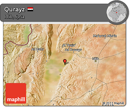 Satellite 3D Map of Qurayz
