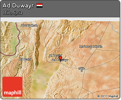 Satellite 3D Map of Ad Duwayr