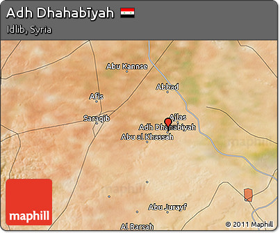 Satellite 3D Map of Adh Dhahabīyah