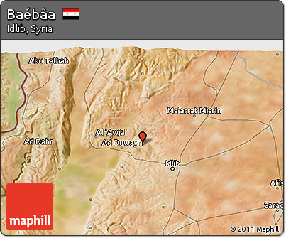 Satellite 3D Map of Baébâa