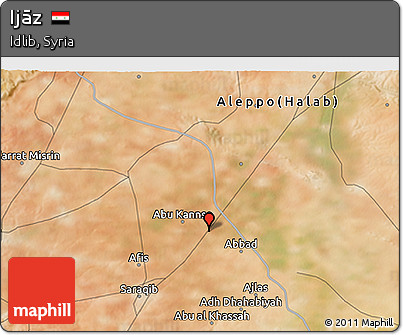Satellite 3D Map of Ijāz