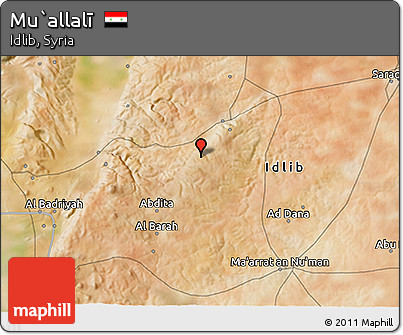 Satellite 3D Map of Mu`allalī