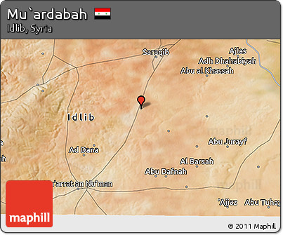 Satellite 3D Map of Mu`ardabah