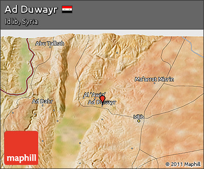 Satellite 3D Map of Ad Duwayr