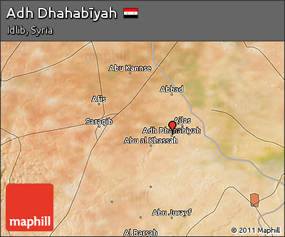 Satellite 3D Map of Adh Dhahabīyah