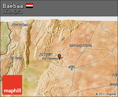 Satellite 3D Map of Baébâa