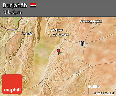 Satellite 3D Map of Burjahāb