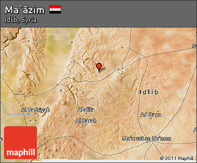 Satellite 3D Map of Ma`āzim
