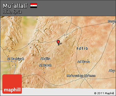 Satellite 3D Map of Mu`allalī
