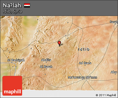 Satellite 3D Map of Naḩlah