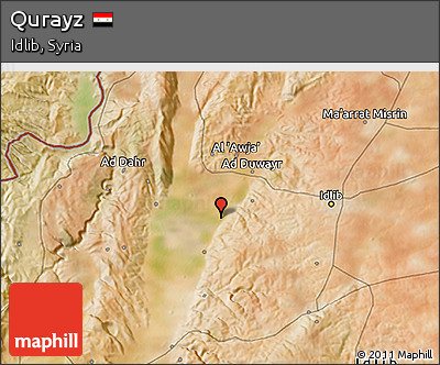 Satellite 3D Map of Qurayz