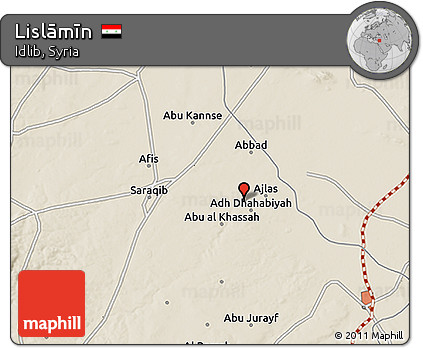 Shaded Relief 3D Map of Lislāmīn