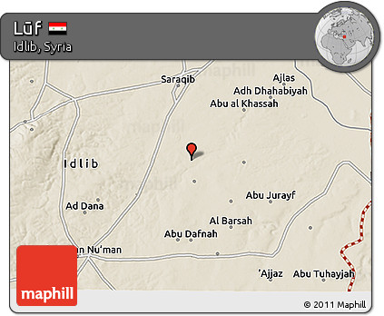 Shaded Relief 3D Map of Lūf
