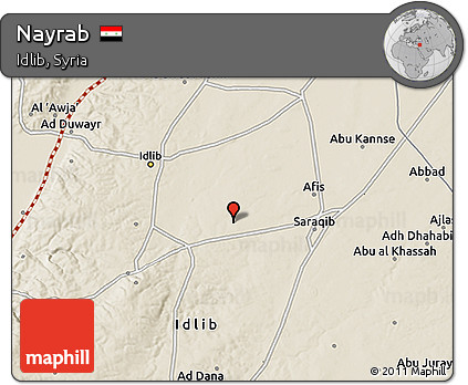 Shaded Relief 3D Map of Nayrab