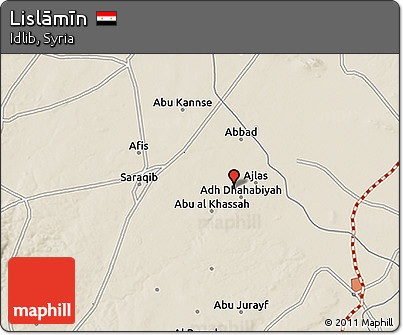 Shaded Relief 3D Map of Lislāmīn