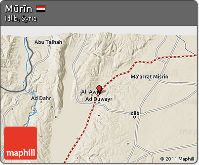 Shaded Relief 3D Map of Mūrīn