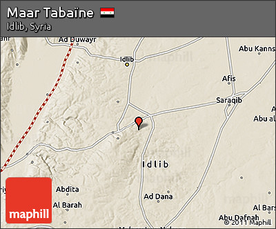 Shaded Relief 3D Map of Maar Tabaïne