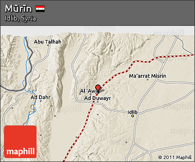 Shaded Relief 3D Map of Mūrīn