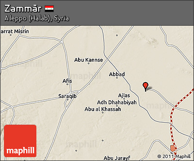 Shaded Relief 3D Map of Zammār