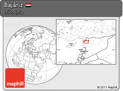Blank Location Map of Bajāriz