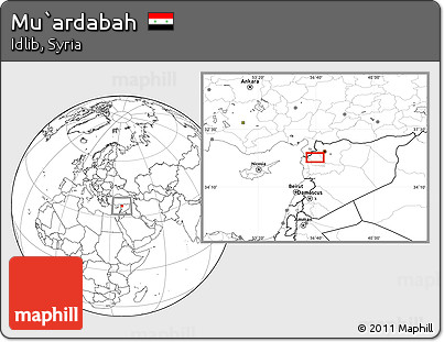 Blank Location Map of Mu`ardabah