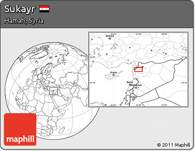 Blank Location Map of Sukayr